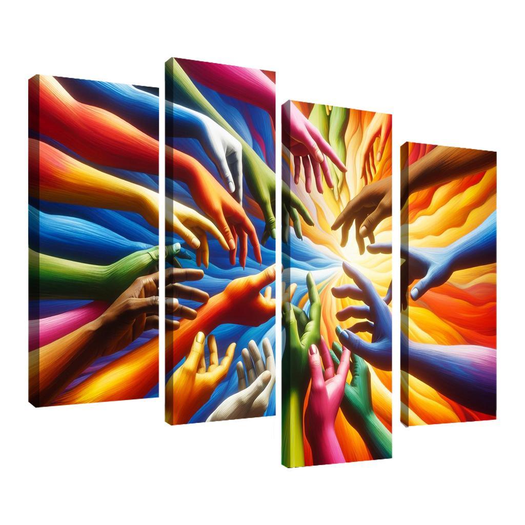 Building Bridges Unity In Diversity Custom Paintings Frame