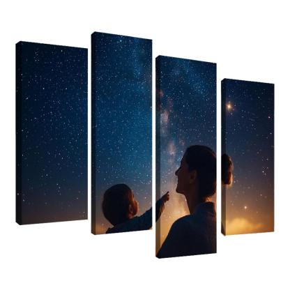 Guiding Stars A Mothers Light In The Dark Canvas Paintings Frame