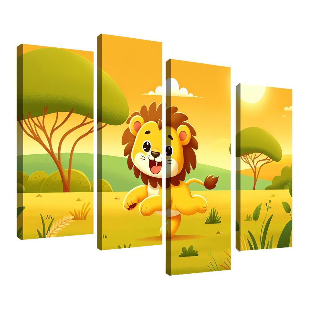 Lively Lions - Safari Magic Framed Paintings