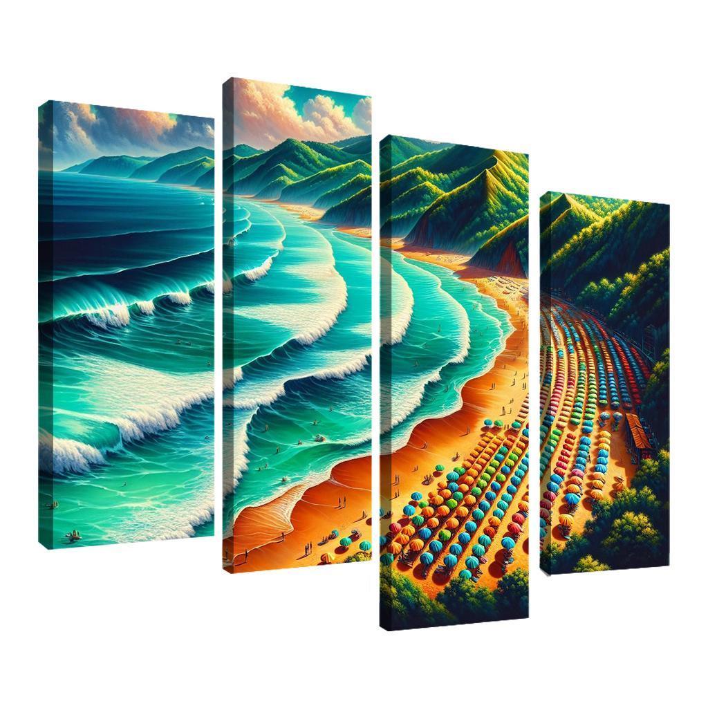 Emerald Isle Adventures Modern Paintings Frame