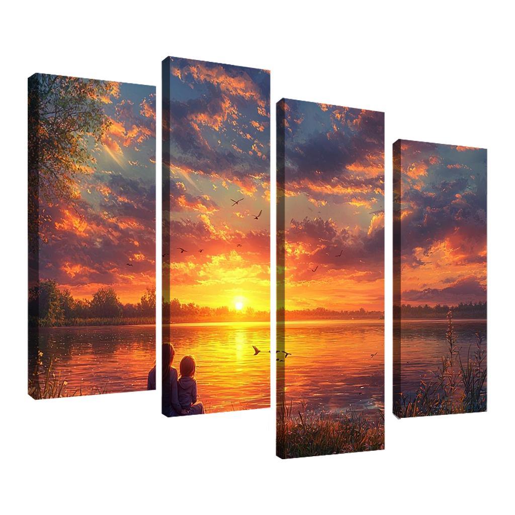 Sunsets And Sunrises Cycles Of Love Custom Paintings Frame