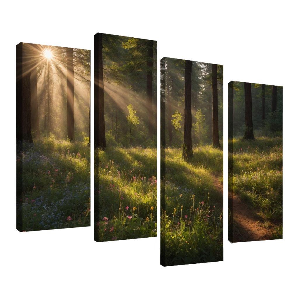 The Ethereal Glades Of Silverwood Modern Paintings Frame