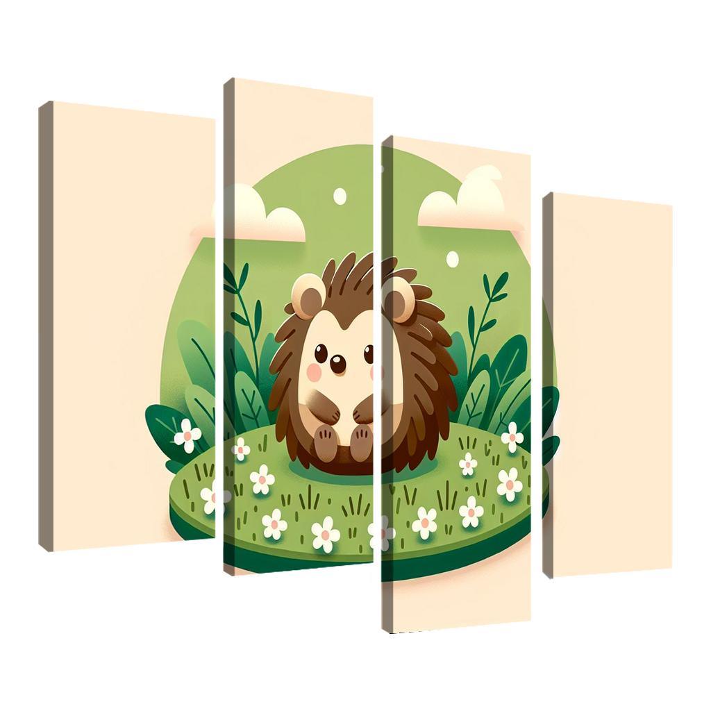 Friendly Hedgehog Modern Paintings Frame