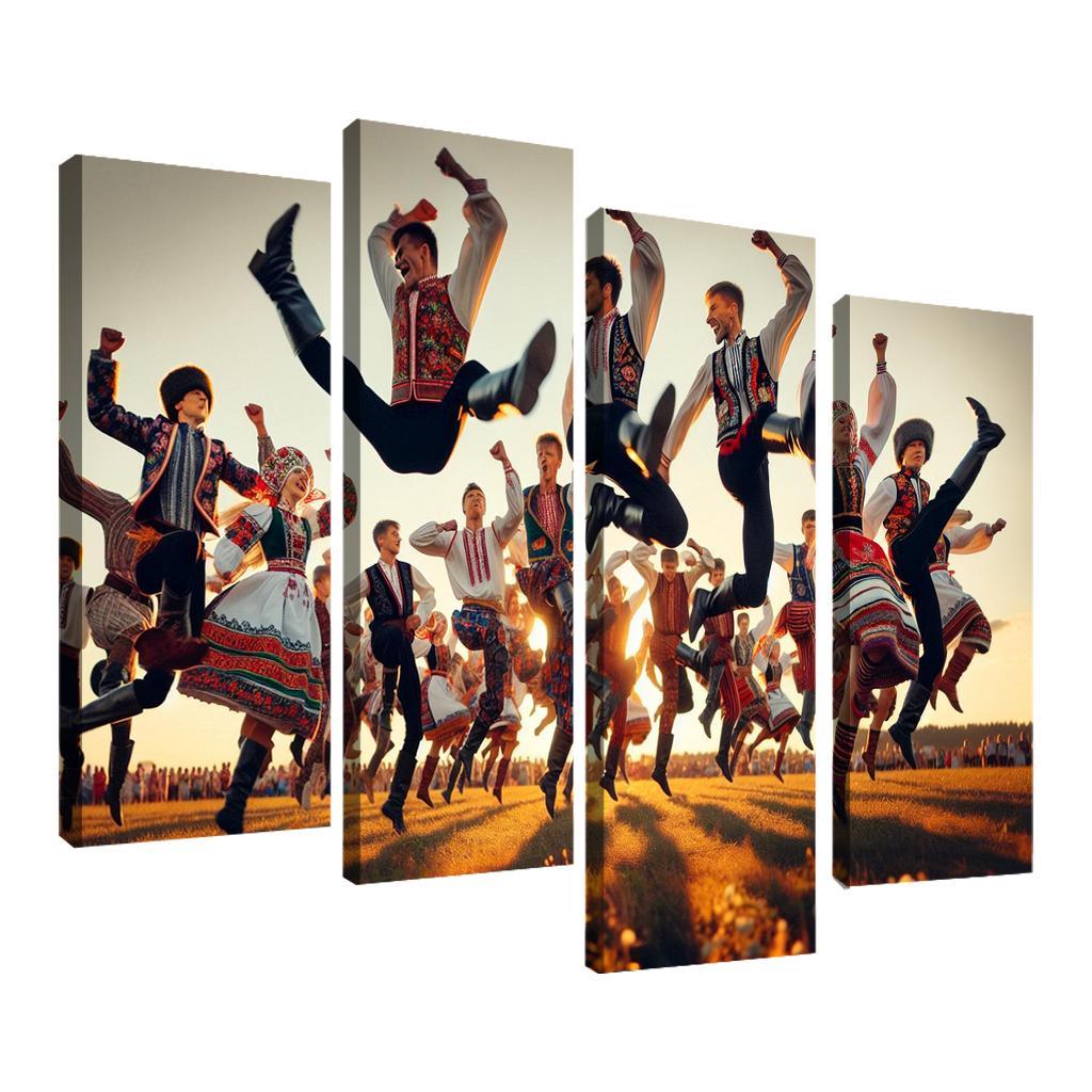 Cossack Dance The Spirit Of The Ukraine Modern Paintings Frame