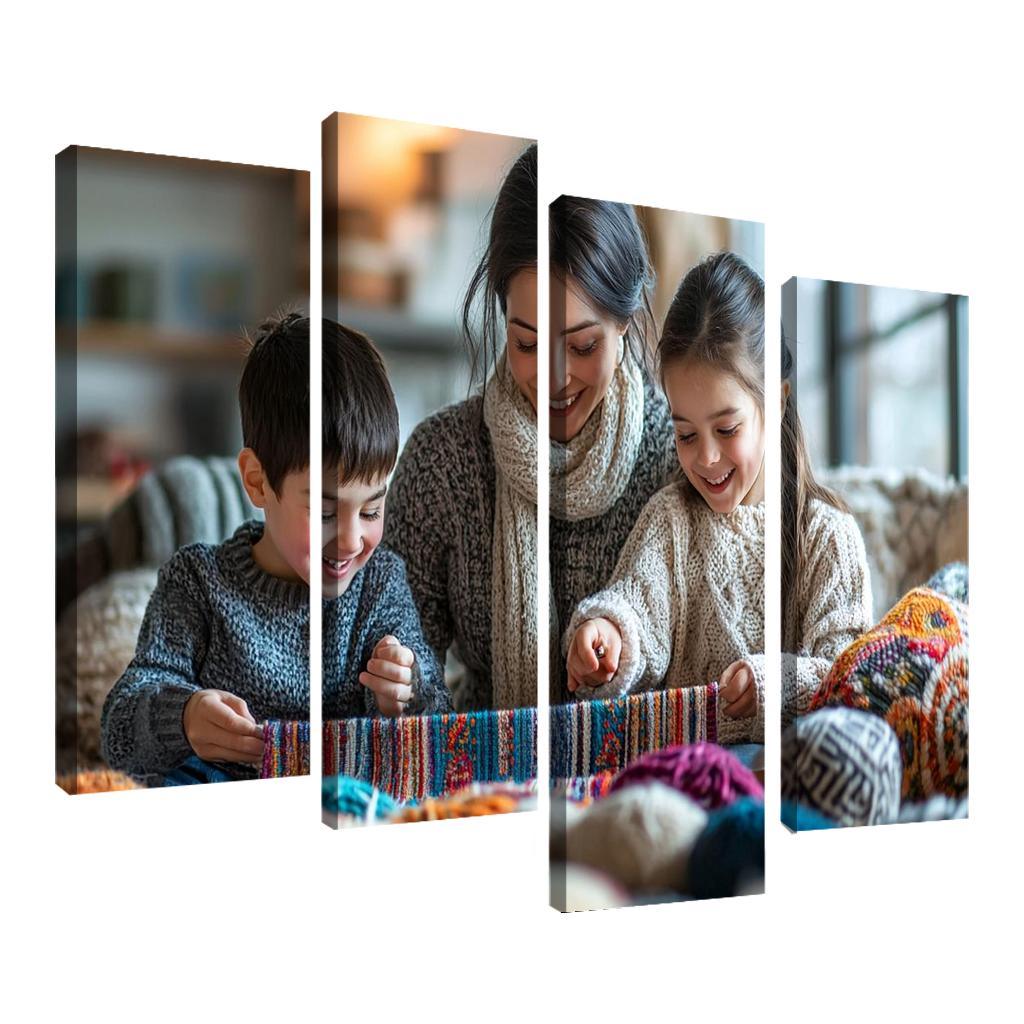 The Tapestry Of Togetherness Weaving Family Love Custom Paintings Frame