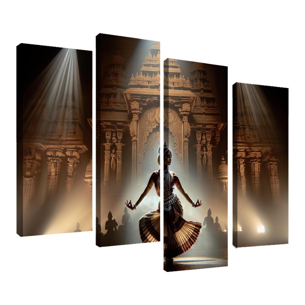Odissi The Sacred Dance Of Odisha Modern Paintings Frame