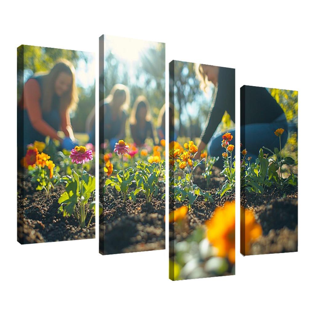 A Mothers Garden Cultivating Love Modern Paintings Frame