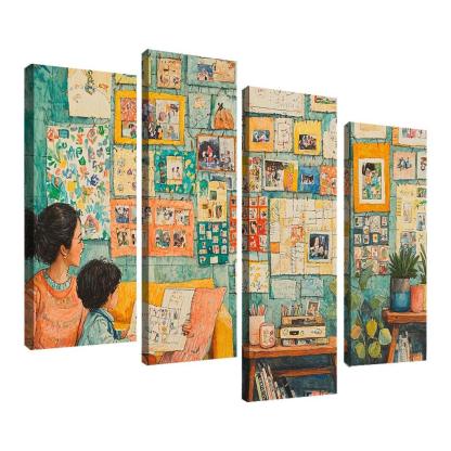 The Tapestry Of Family A Mothers Weaving Custom Paintings Frame