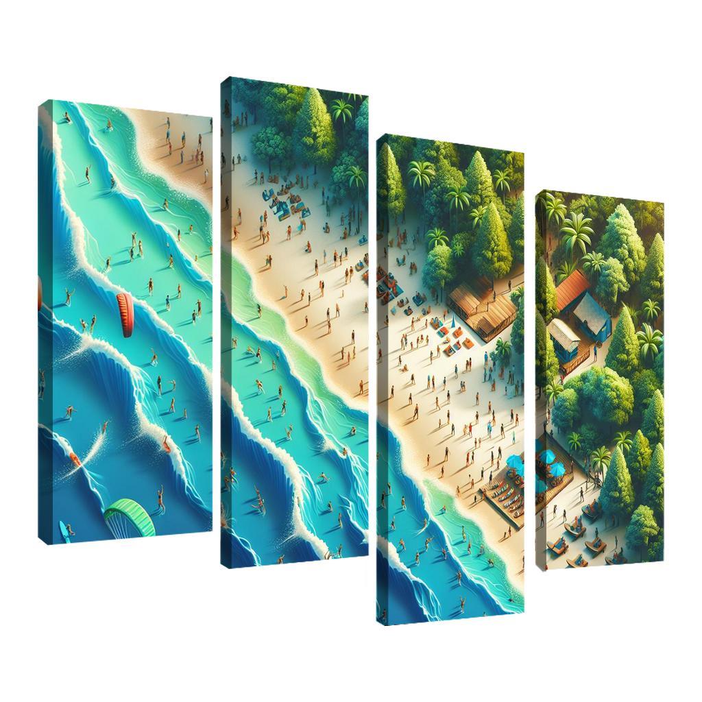 Echo Bay Adventure Beach Modern Paintings Frame