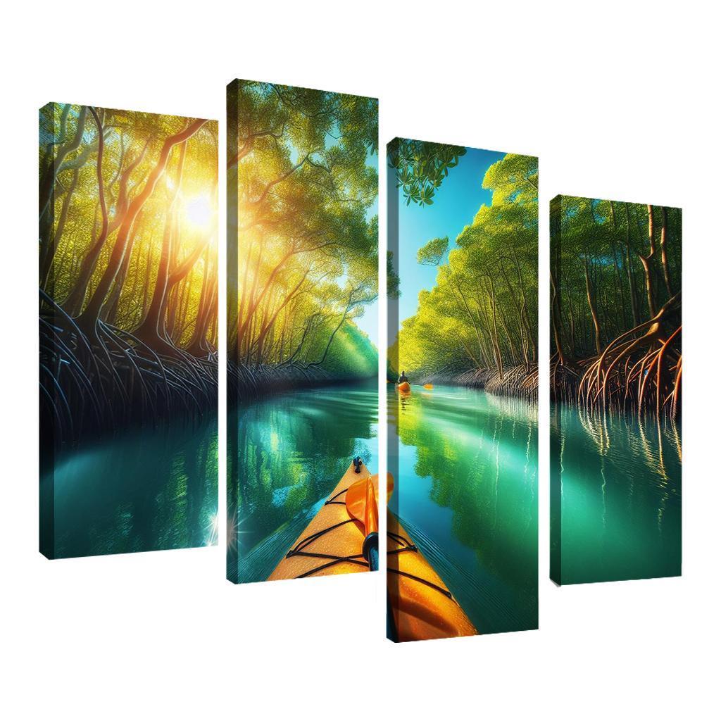 Winding Waters A Kayaker's Dream Custom Paintings Frame