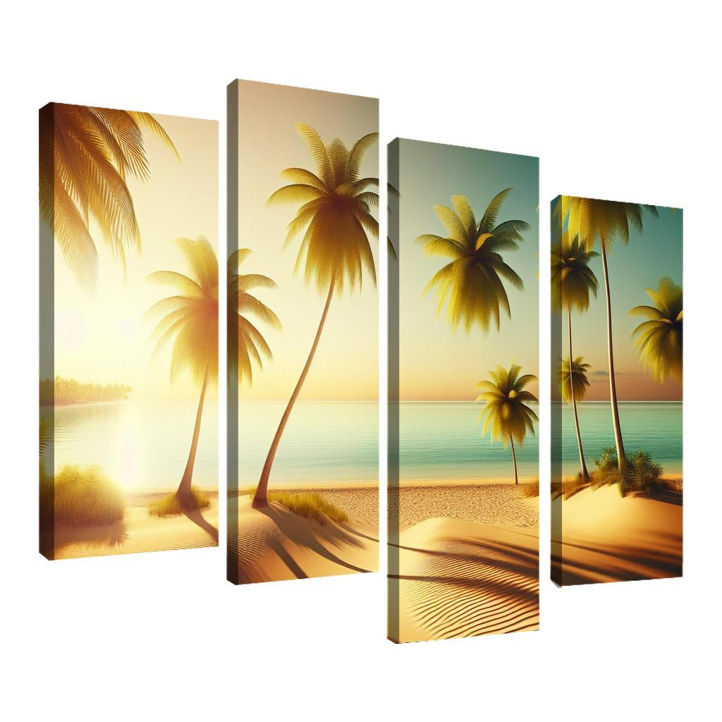 Whispering Sands Serene Retreat Modern Paintings Frame