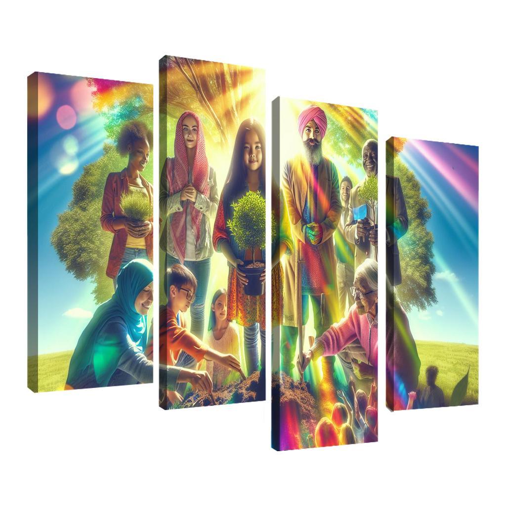 Healing The Planet Environmental Justice For All Custom Paintings Frame