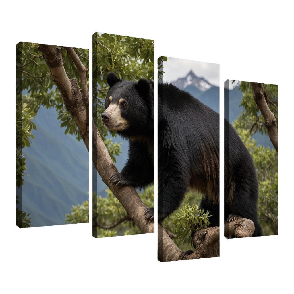 The Captivating Spectacled Bear South America's Only Bear Oil Paintings Frame