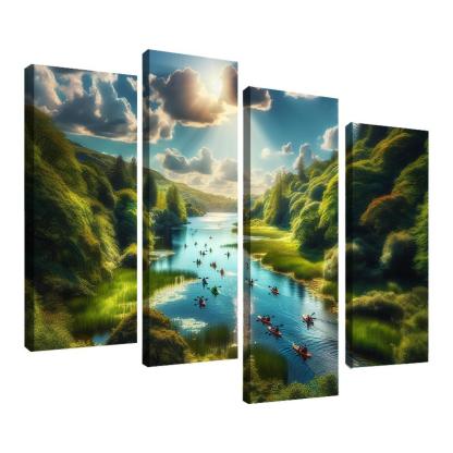 Crystal Waters Ideal For Kayaking Adventures Abstract Paintings Frame
