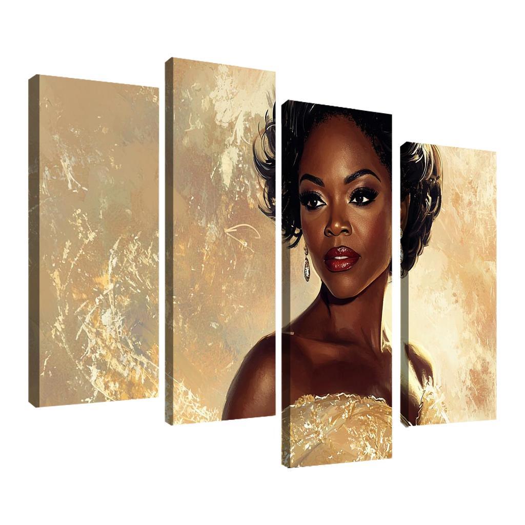 Viola Davis The Powerhouse Of Emotional Depth Framed Paintings