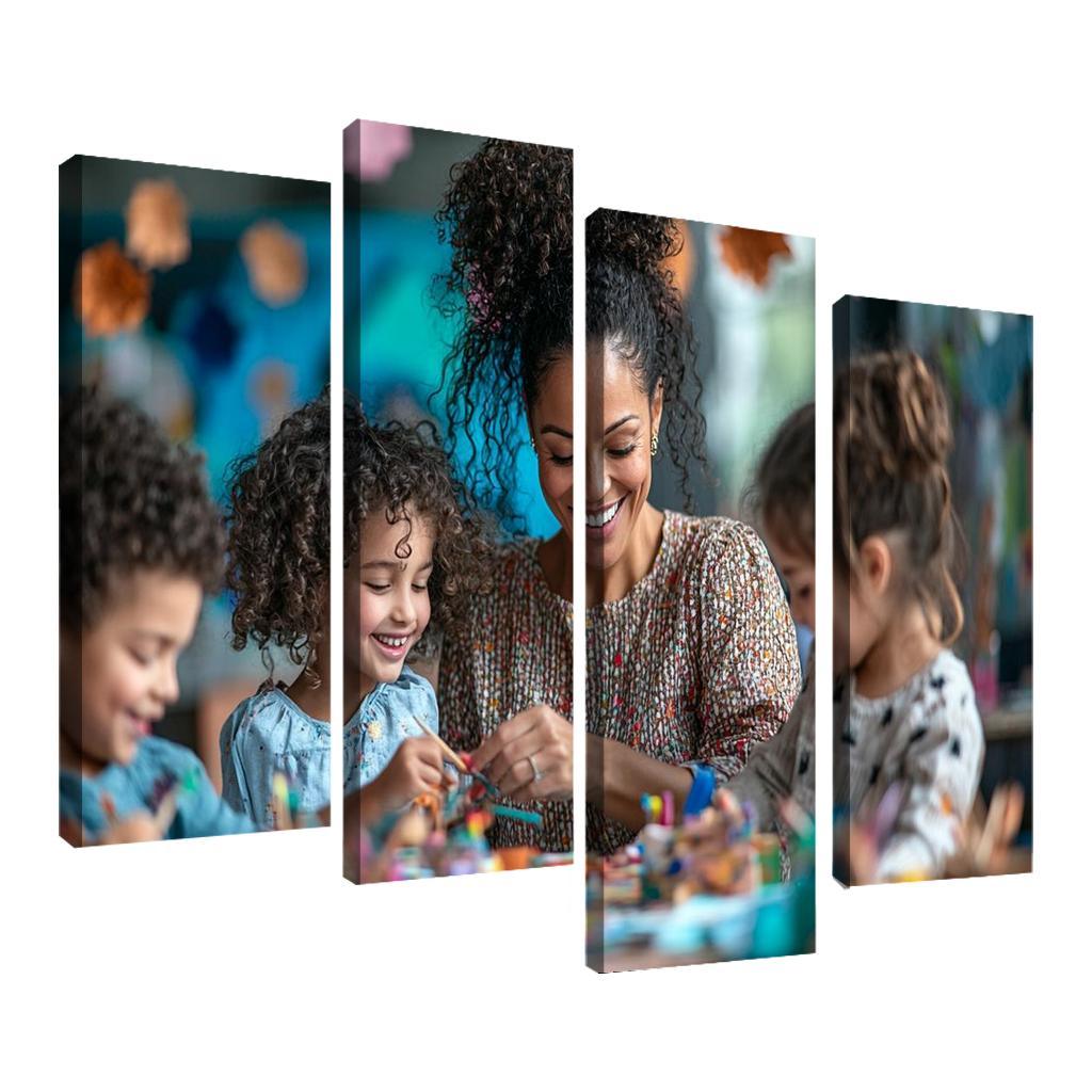 Crafted Memories A Mothers Handmade Love Modern Paintings Frame