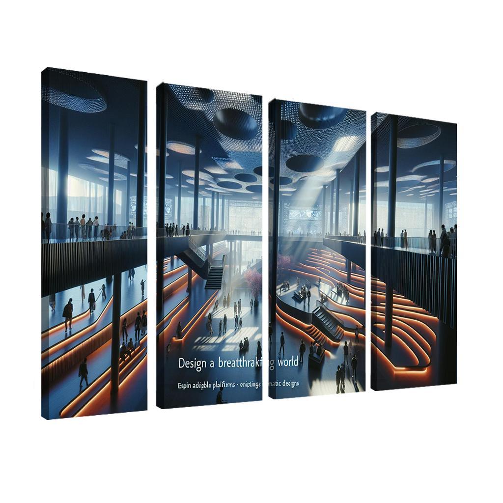 Cinematic Spaces Architecture And Film Custom Paintings Frame