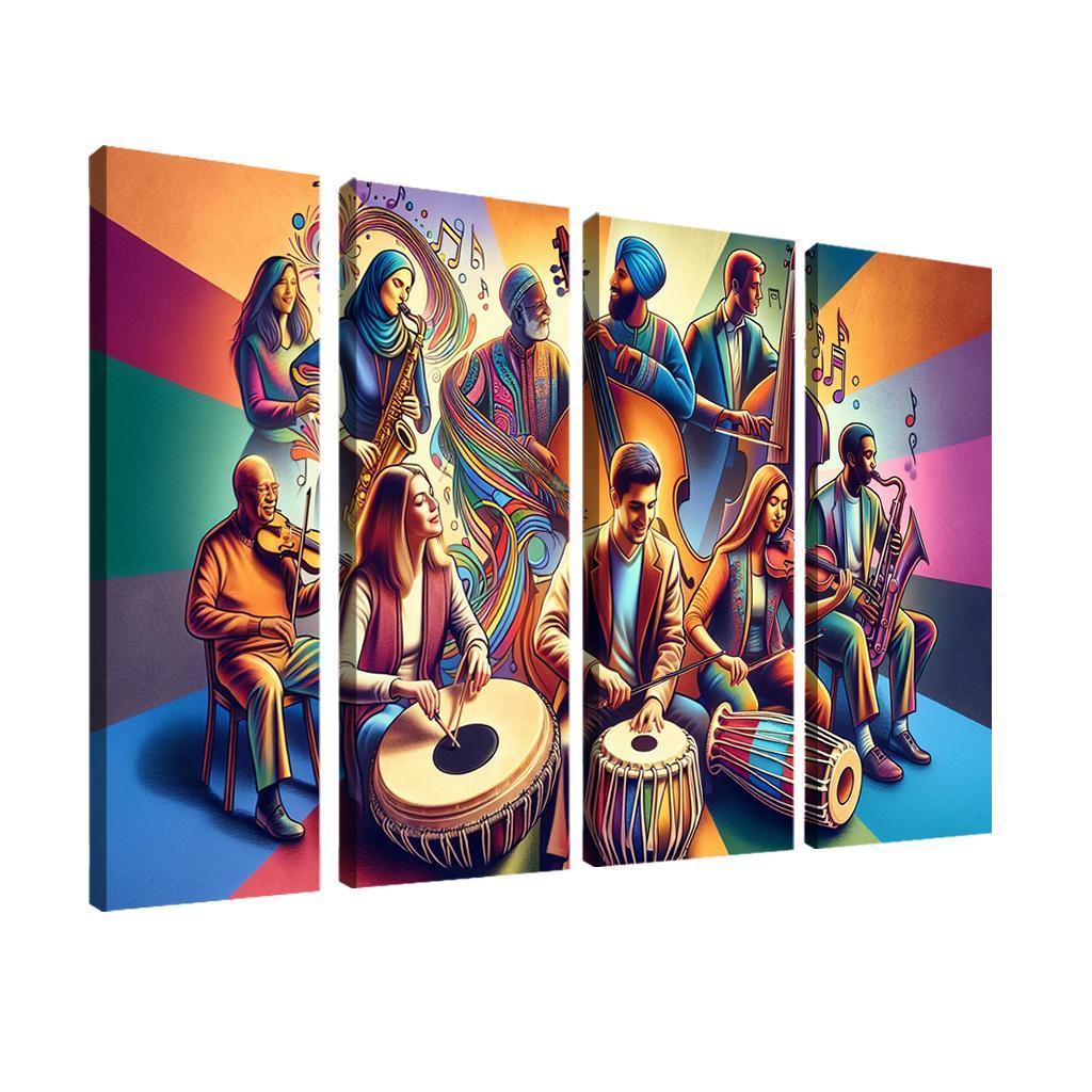 Voices In Harmony The Power Of Music In Social Change Custom Paintings Frame