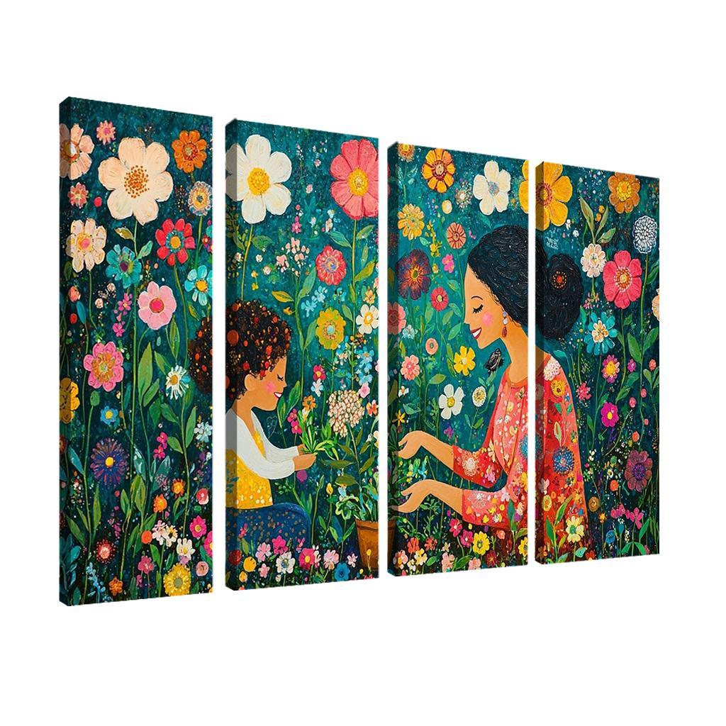 A Garden Of Wisdom A Mothers Nurturing Spirit Canvas Paintings Frame