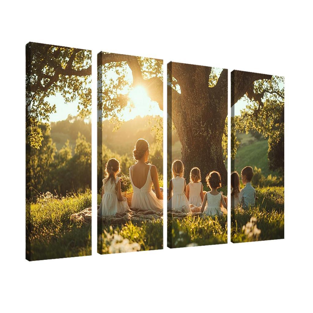 Roots Of Love A Mothers Family Tree Canvas Paintings Frame