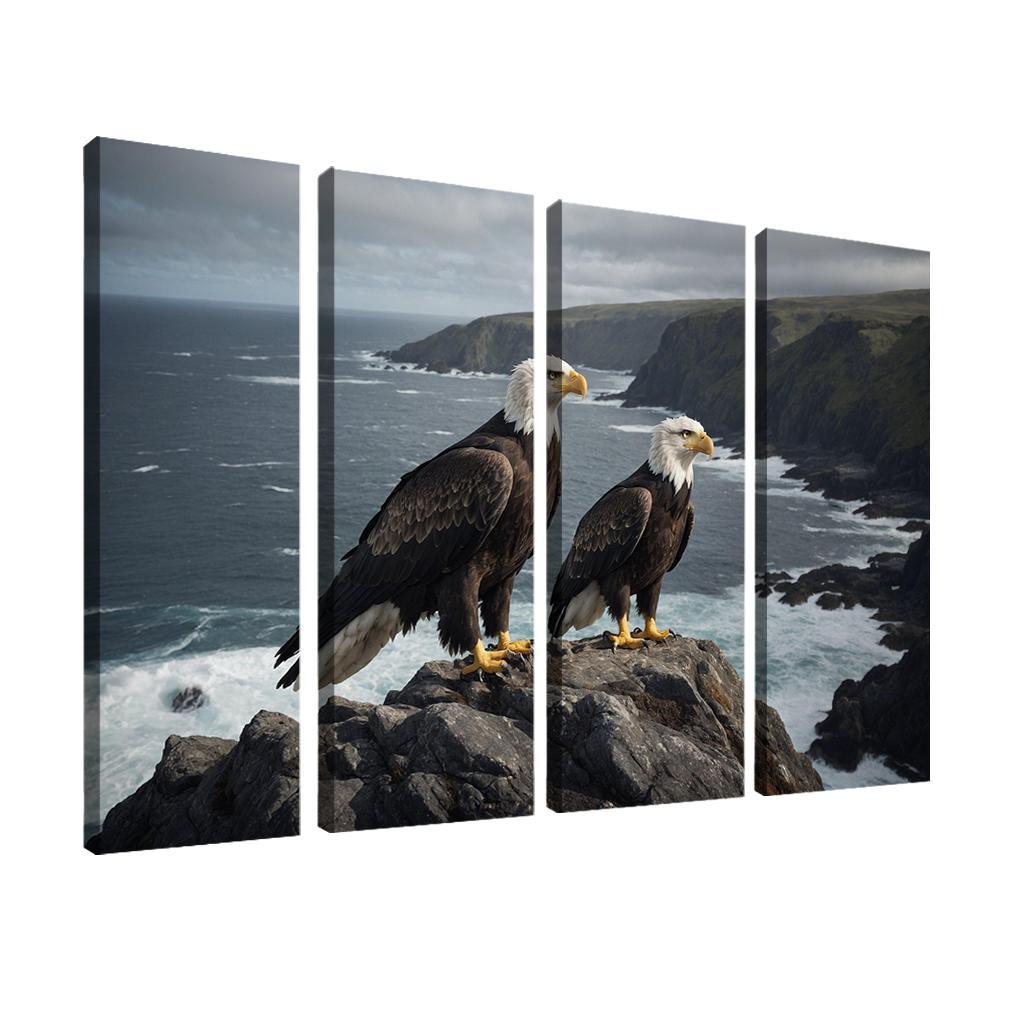 The Magnificent Steller's Sea Eagle Ocean's Sovereign Oil Paintings Frame