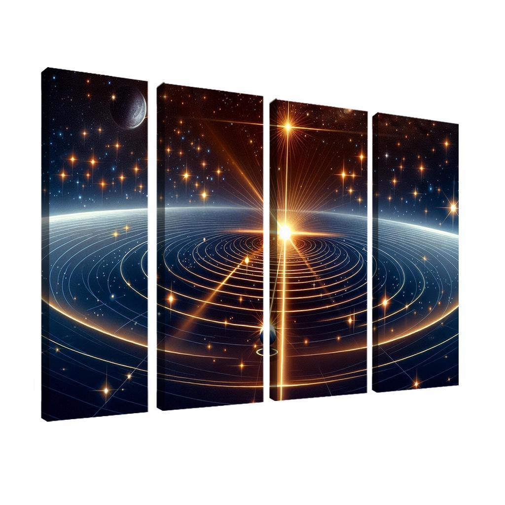 The Mechanics Of Stellar Parallax Abstract Paintings Frame