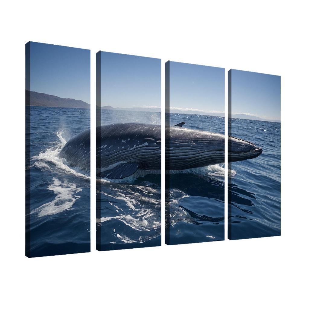 The Enigmatic Blue Whale The Largest Creature On Earth Custom Paintings Frame