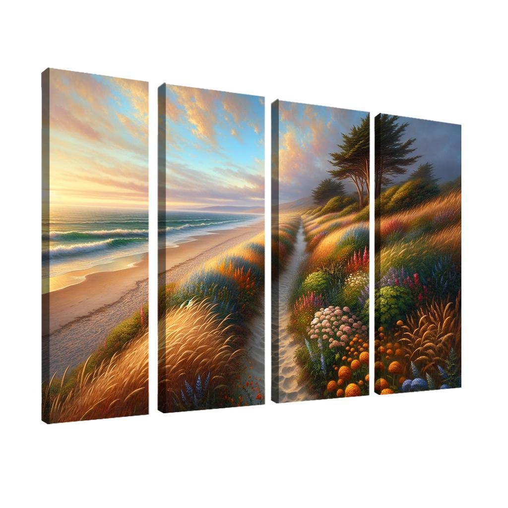 Mystic Shores Enchanted Beach Walks Multi-panel Paintings