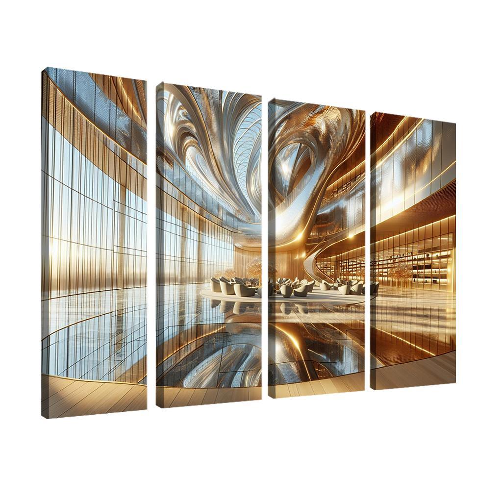Ethereal Light Structures Custom Paintings Frame