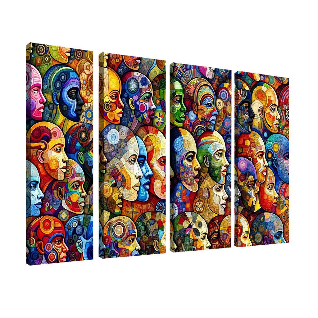 Unity In Diversity The Global Migration Experience Multi-panel Paintings