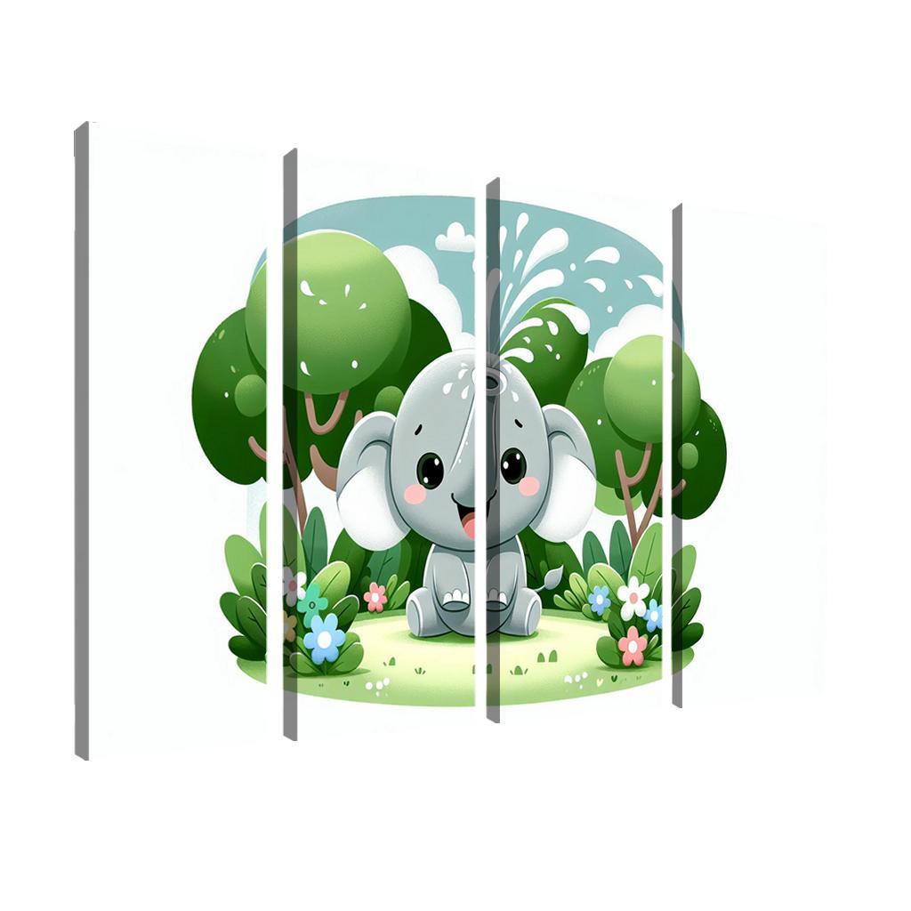 Exploring Elephants - Safari Adventures Framed Paintings
