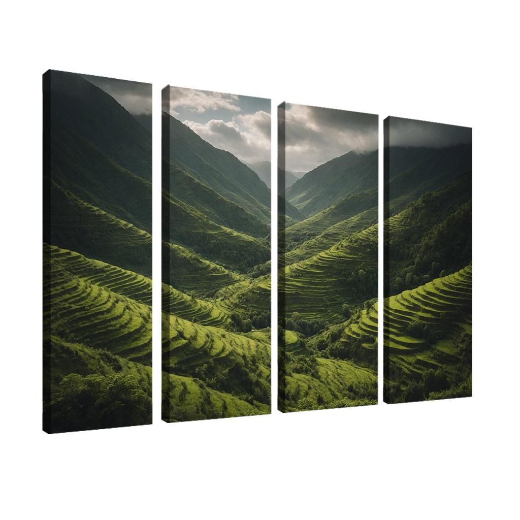 The Lush Terraces Of Emerald Green Art Trends