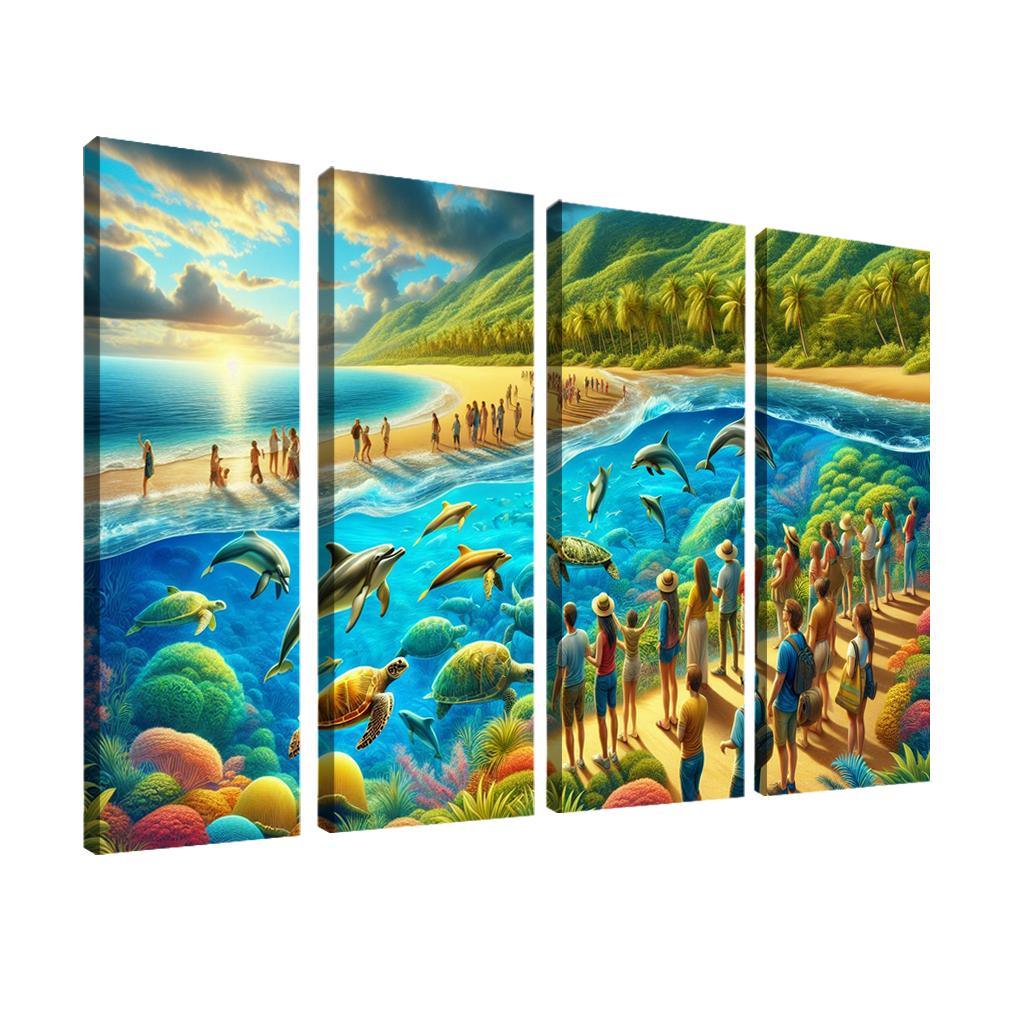 Marine Oasis Wildlife Adventure Premium Artwork Frames