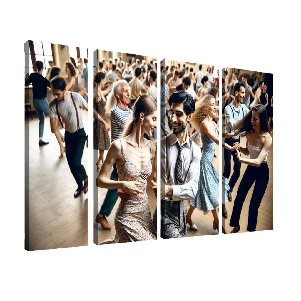 Balboa The Dance Of Swing And Joy Modern Paintings Frame