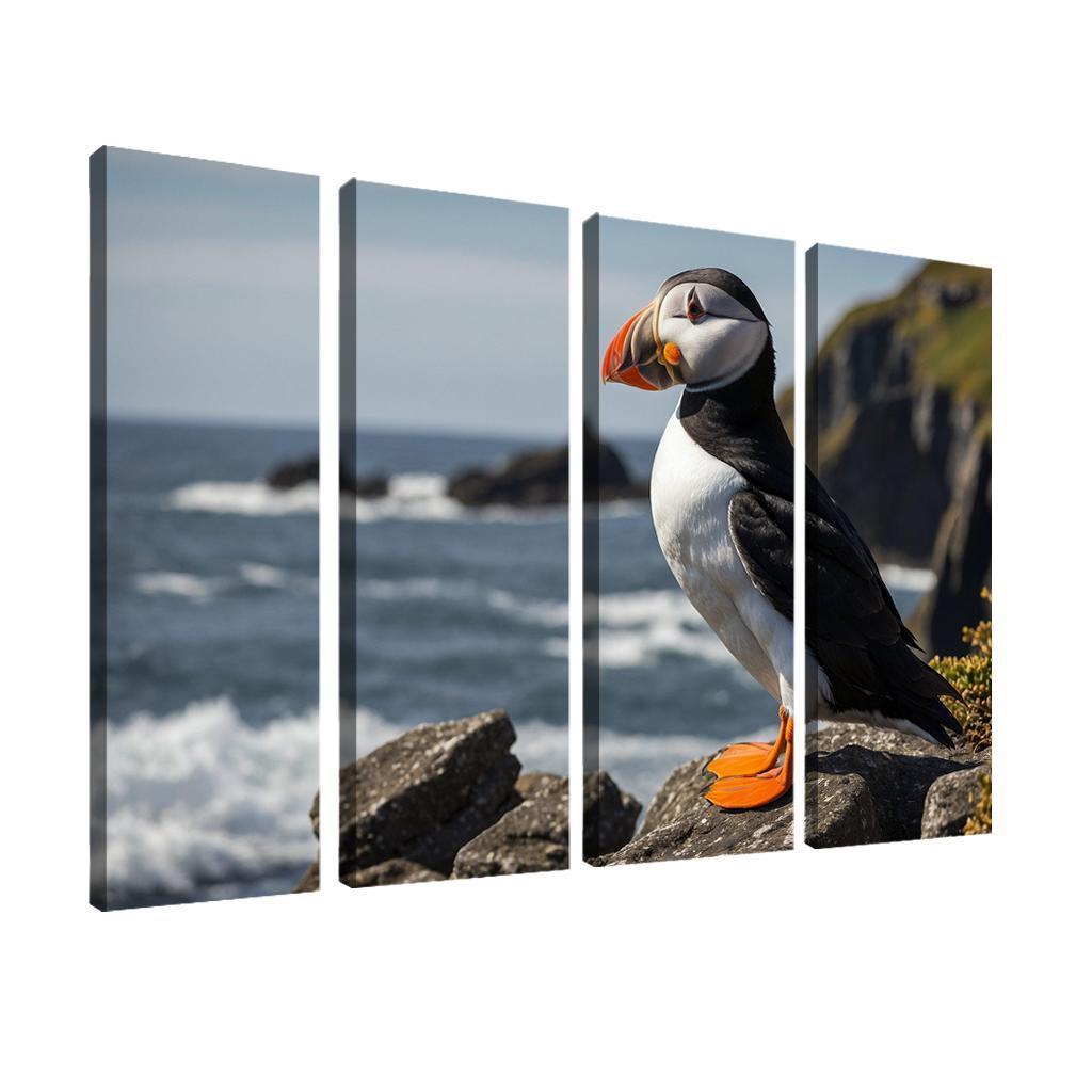 The Magnificent Puffin The Clown Of The Sea Custom Paintings Frame