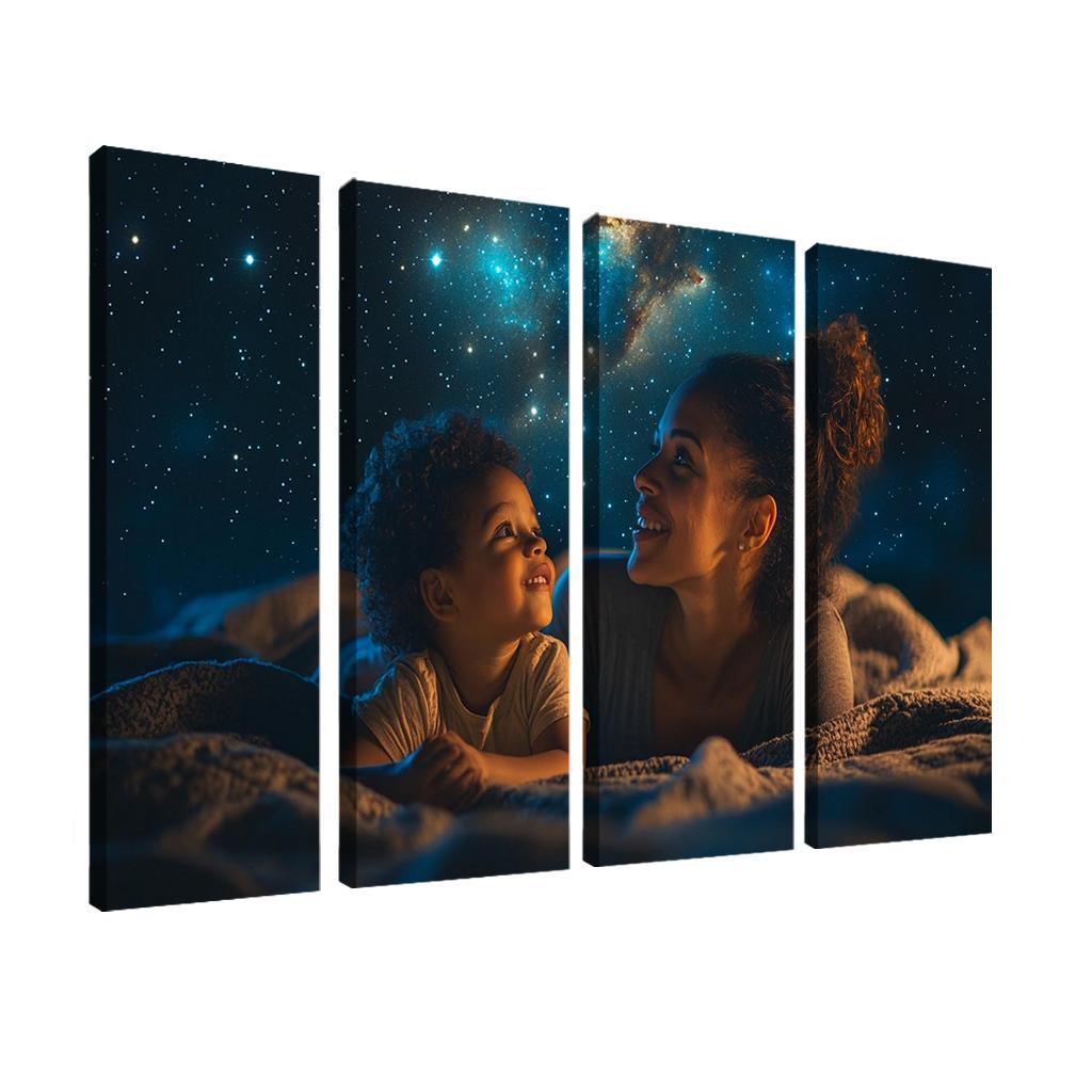 Stars In Her Eyes A Mothers Dreams For Her Children Canvas Paintings Frame