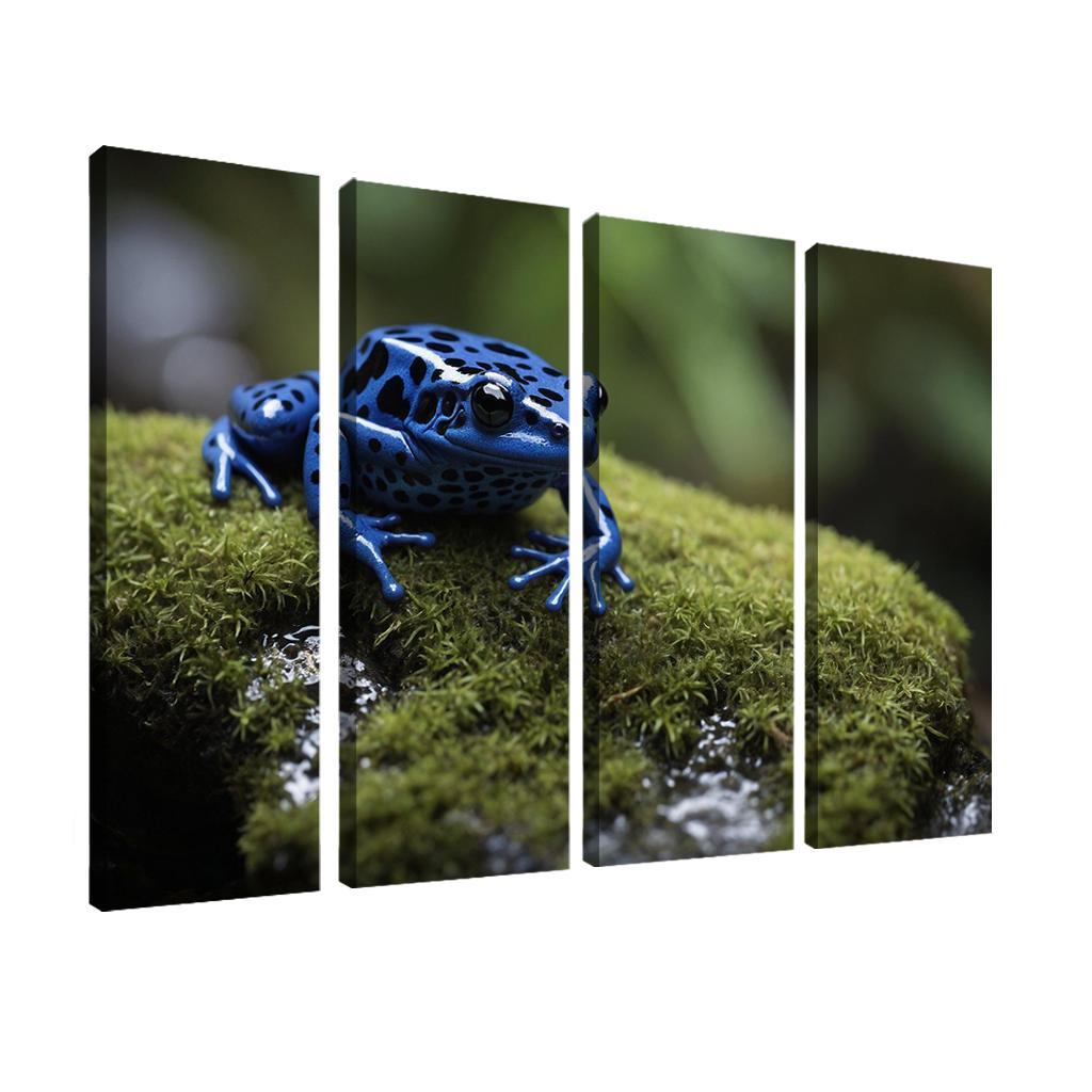 The Striking Blue Poison Dart Frog A Gem Of The Rainforest Framed Paintings