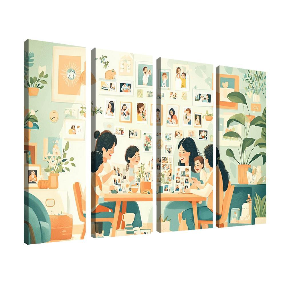 The Journey Of Motherhood Milestones And Memories Custom Paintings Frame