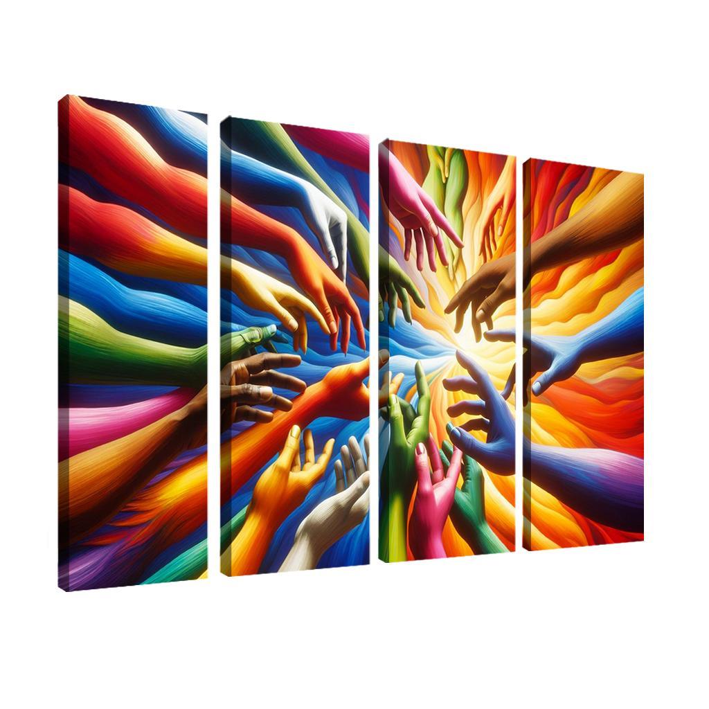 Building Bridges Unity In Diversity Custom Paintings Frame