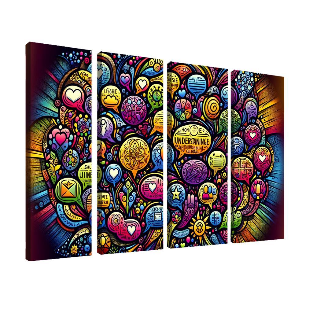 Bridges Of Connection The Power Of Dialogue Multi-panel Paintings