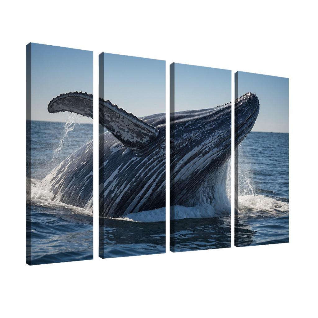 The Majestic Grey Whale Gentle Giant Of The Ocean Modern Paintings Frame