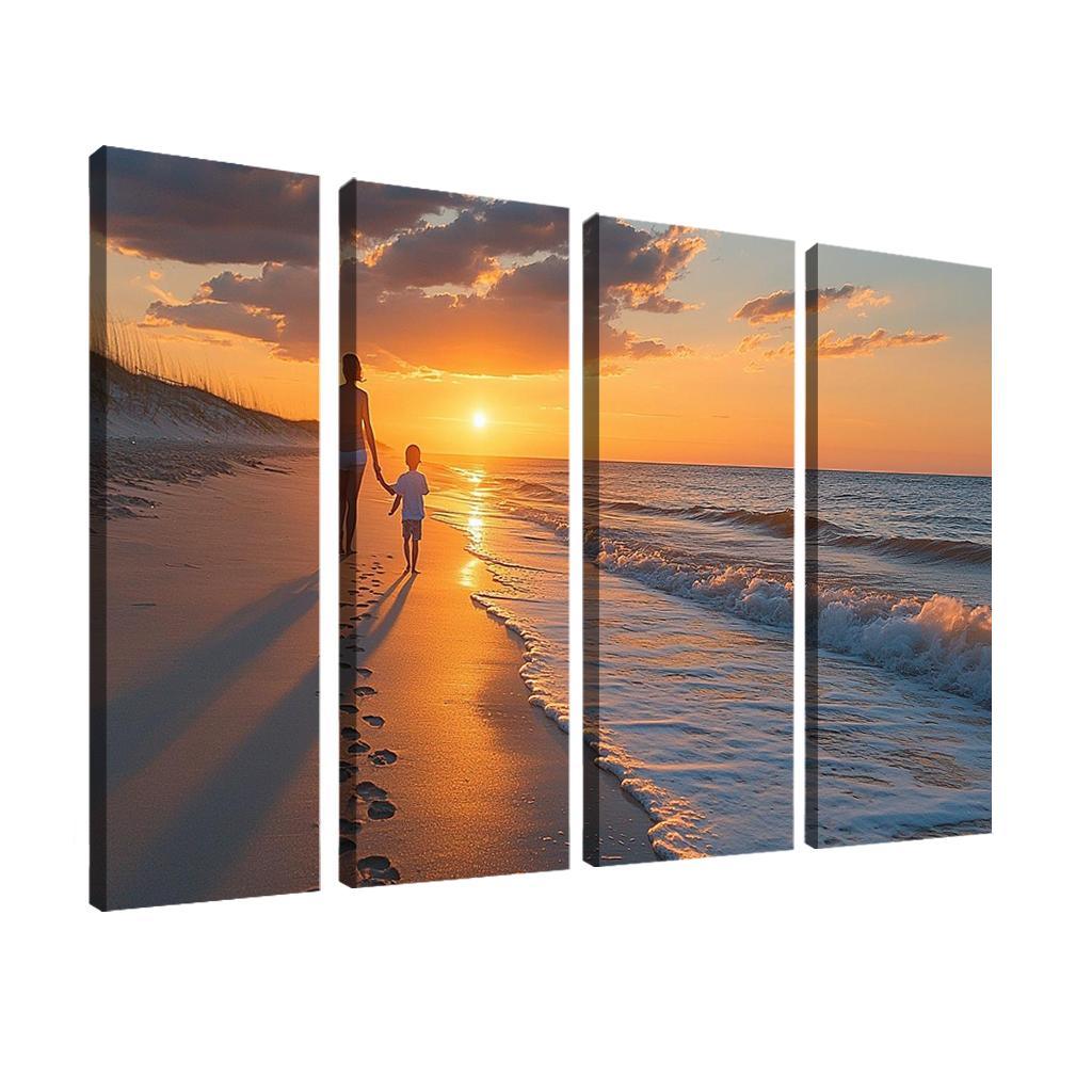 Footprints In The Heart A Mothers Journey Canvas Paintings Frame