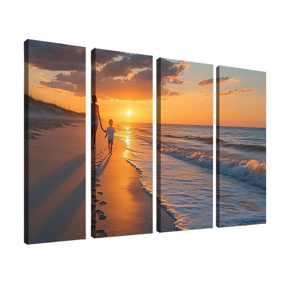 Footprints In The Heart A Mothers Journey Canvas Paintings Frame