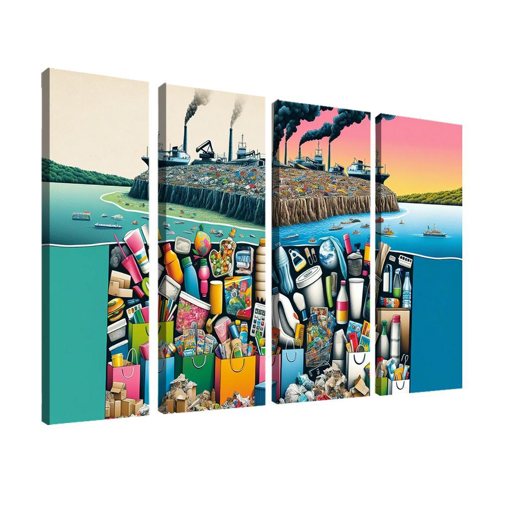 The Cost Of Convenience Visualizing Consumerism's Impact Art Trends