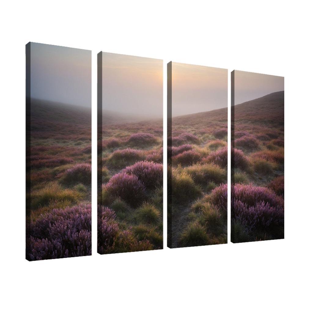 The Enveloping Embrace Of Misty Moors Multi-panel Paintings