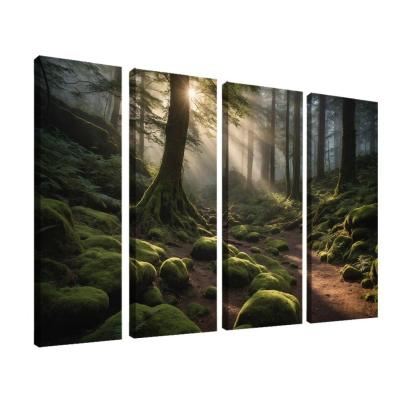 Ethereal Glow Of Misty Forest Trails Art Trends