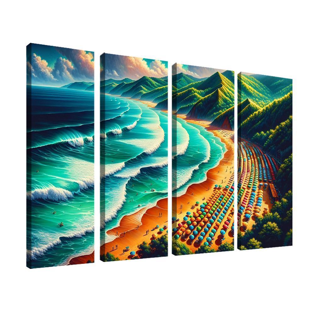 Emerald Isle Adventures Modern Paintings Frame