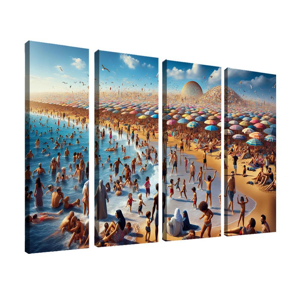 Sun-kissed Shore Custom Paintings Frame
