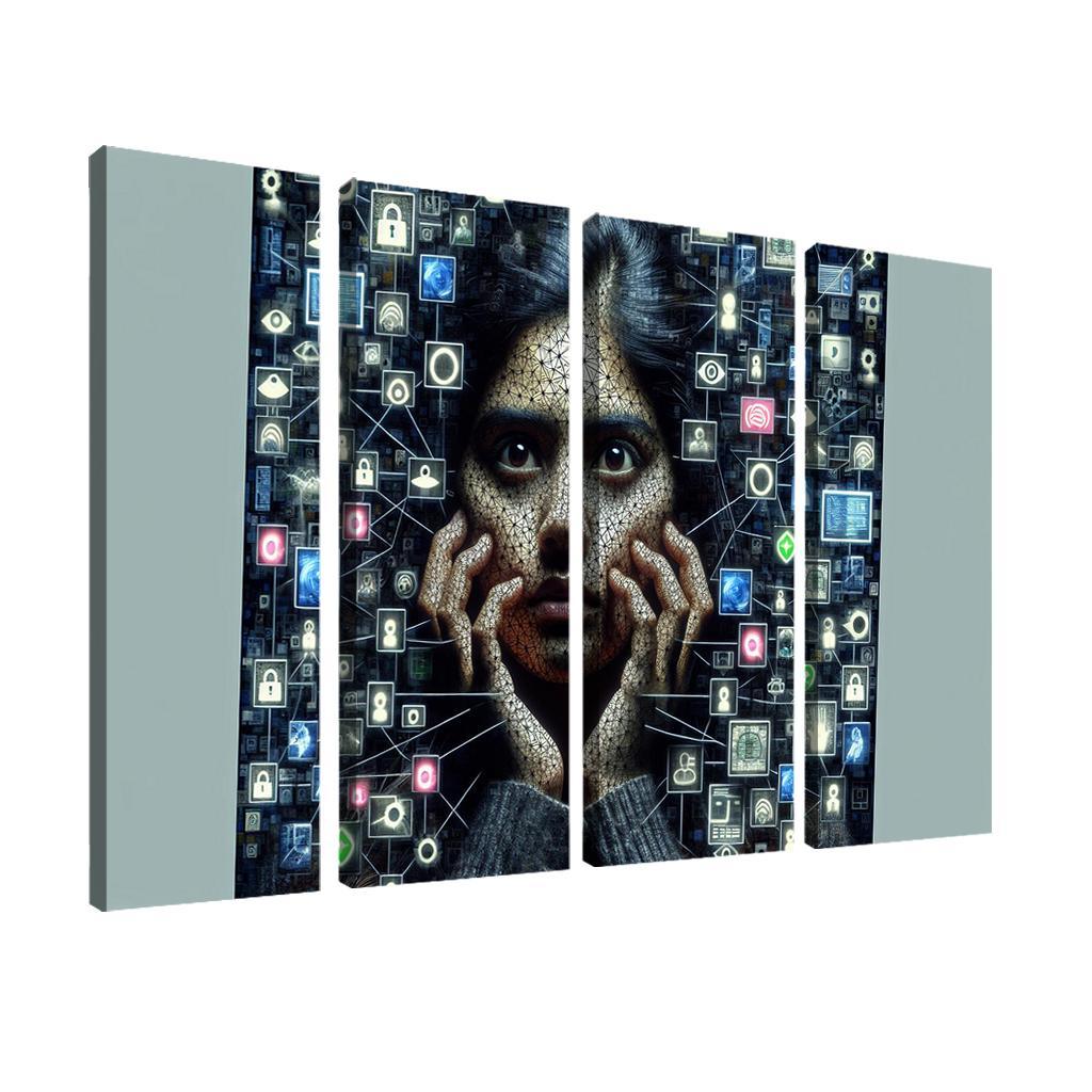 Digital Shadows Privacy In The Modern World Custom Paintings Frame