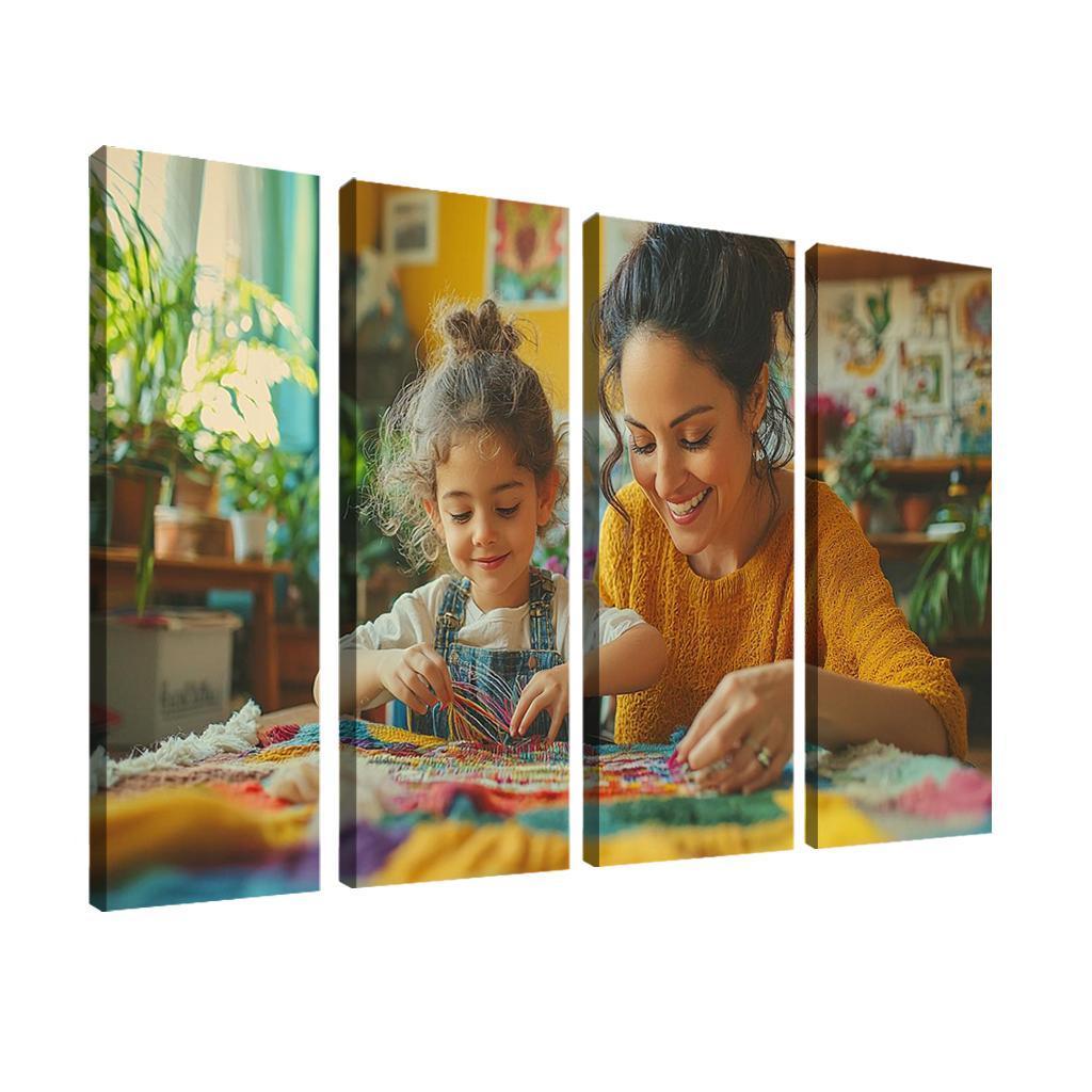 Threads Of Connection A Mothers Tapestry Custom Paintings Frame